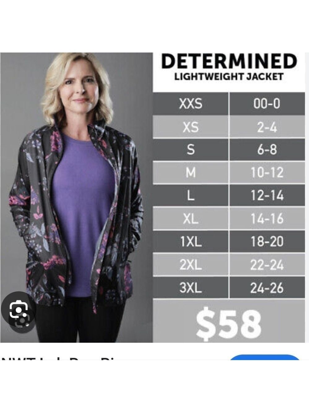 NEW Lularoe RISE Colorful Patterned Jacket Mesh Back Womens Size Small* - Picture 9 of 9
